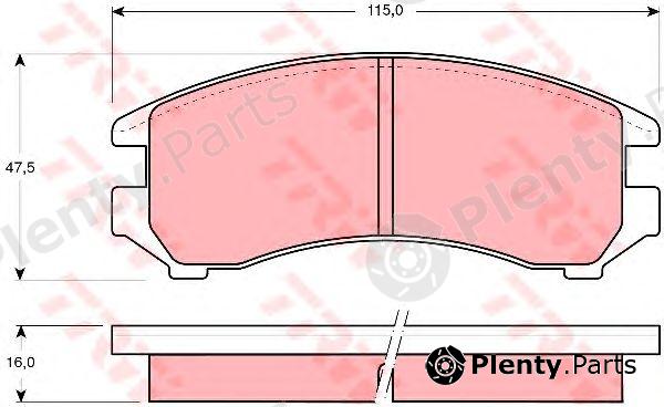  TRW part GDB731 Brake Pad Set, disc brake