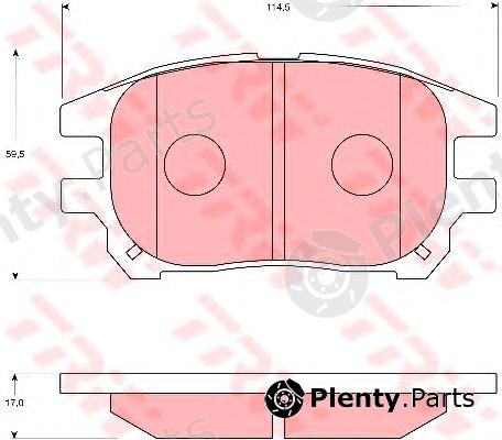  TRW part GDB7684 Brake Pad Set, disc brake