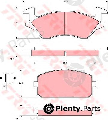  TRW part GDB769 Brake Pad Set, disc brake
