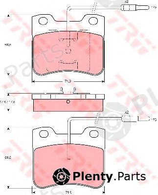  TRW part GDB794 Brake Pad Set, disc brake