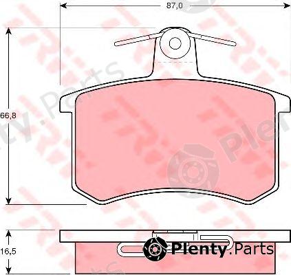  TRW part GDB814 Brake Pad Set, disc brake