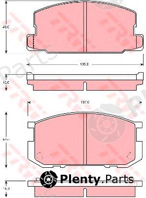  TRW part GDB954 Brake Pad Set, disc brake