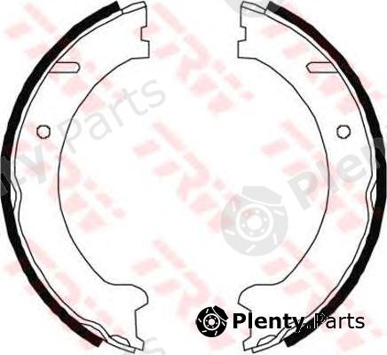  TRW part GS8447 Brake Shoe Set, parking brake