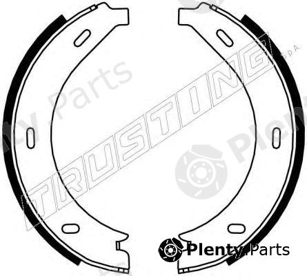  TRUSTING part 052.123 (052123) Brake Shoe Set, parking brake