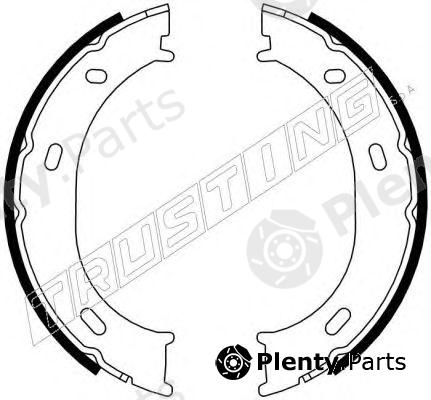  TRUSTING part 052.126 (052126) Brake Shoe Set, parking brake