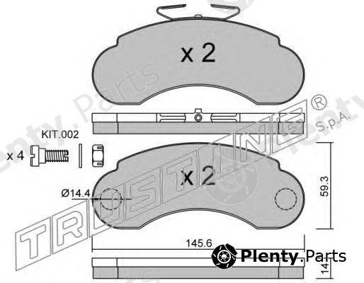  TRUSTING part 057.1 (0571) Brake Pad Set, disc brake