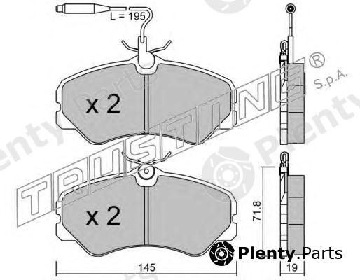  TRUSTING part 060.1 (0601) Brake Pad Set, disc brake