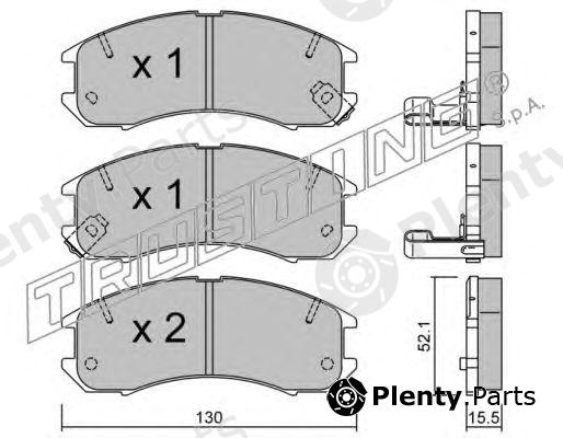  TRUSTING part 070.0 (0700) Brake Pad Set, disc brake