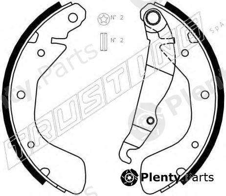  TRUSTING part 073.166 (073166) Brake Shoe Set