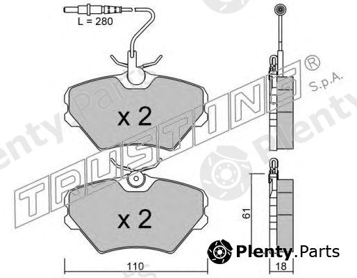  TRUSTING part 108.0 (1080) Brake Pad Set, disc brake