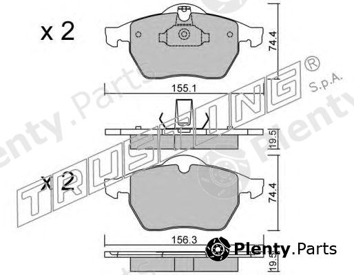  TRUSTING part 120.0 (1200) Brake Pad Set, disc brake