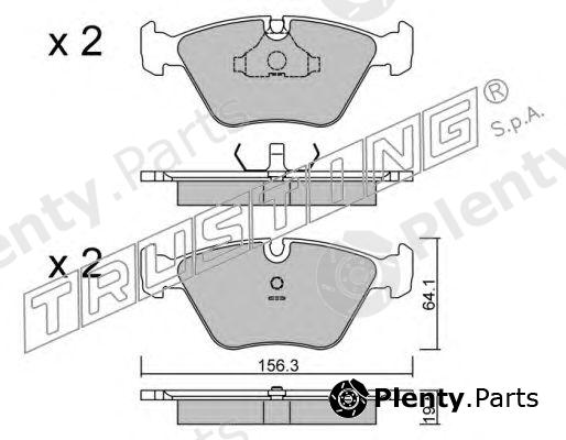  TRUSTING part 124.0 (1240) Brake Pad Set, disc brake