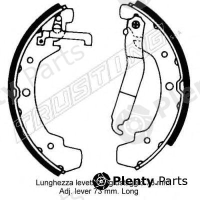  TRUSTING part 124.281 (124281) Brake Shoe Set