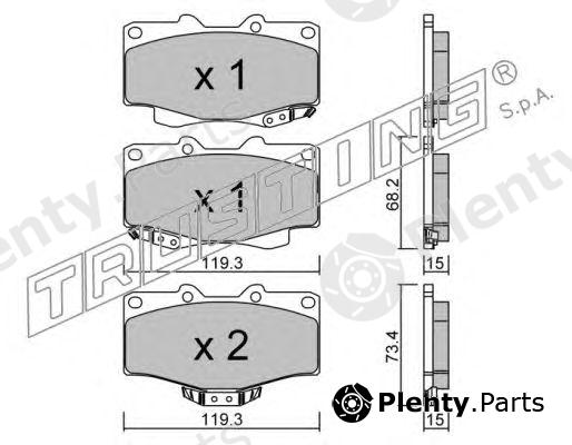  TRUSTING part 131.0 (1310) Brake Pad Set, disc brake