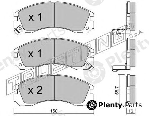  TRUSTING part 136.0 (1360) Brake Pad Set, disc brake