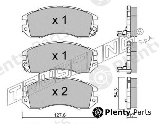  TRUSTING part 137.0 (1370) Brake Pad Set, disc brake