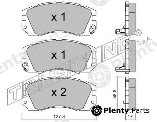  TRUSTING part 142.0 (1420) Brake Pad Set, disc brake