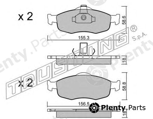  TRUSTING part 148.0 (1480) Brake Pad Set, disc brake