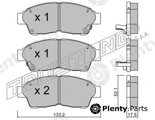  TRUSTING part 152.0 (1520) Brake Pad Set, disc brake