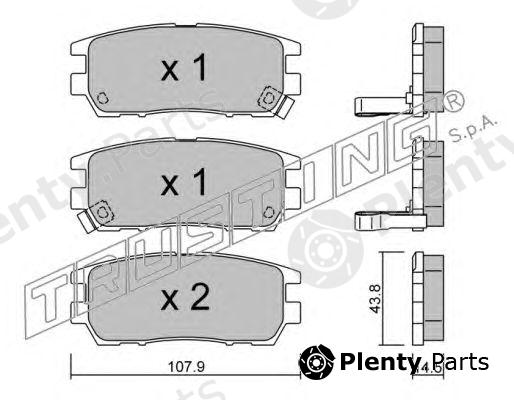  TRUSTING part 154.0 (1540) Brake Pad Set, disc brake