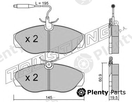  TRUSTING part 157.0 (1570) Brake Pad Set, disc brake