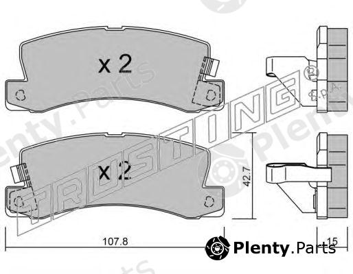  TRUSTING part 164.1 (1641) Brake Pad Set, disc brake