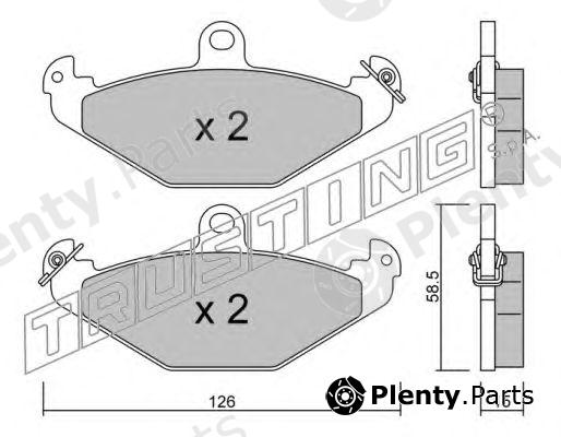  TRUSTING part 168.0 (1680) Brake Pad Set, disc brake