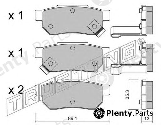  TRUSTING part 173.1 (1731) Brake Pad Set, disc brake