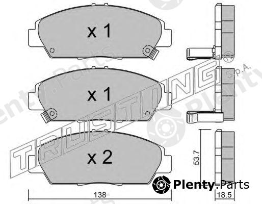  TRUSTING part 175.0 (1750) Brake Pad Set, disc brake