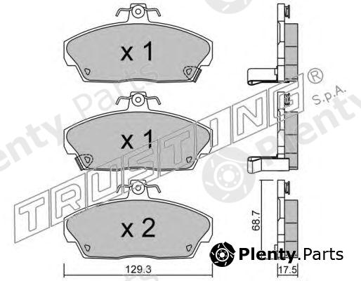  TRUSTING part 177.0 (1770) Brake Pad Set, disc brake