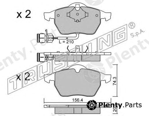  TRUSTING part 188.0 (1880) Brake Pad Set, disc brake