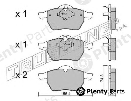  TRUSTING part 188.1 (1881) Brake Pad Set, disc brake