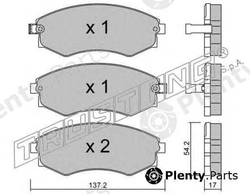  TRUSTING part 195.0 (1950) Brake Pad Set, disc brake