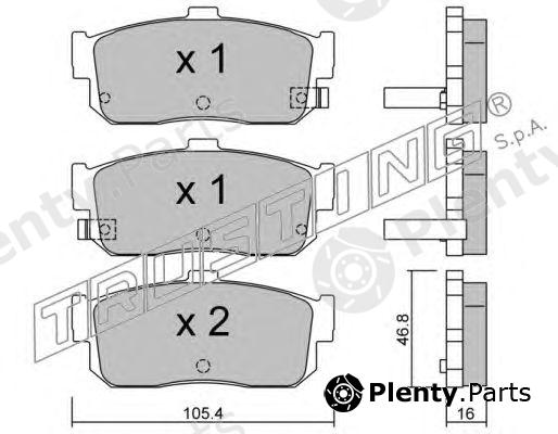 TRUSTING part 200.1 (2001) Brake Pad Set, disc brake