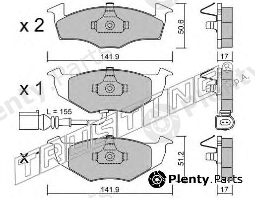  TRUSTING part 215.3 (2153) Brake Pad Set, disc brake