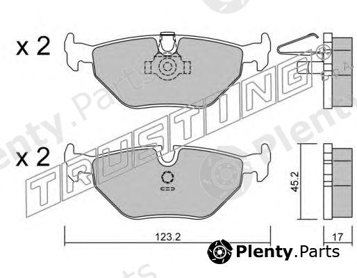  TRUSTING part 219.0 (2190) Brake Pad Set, disc brake