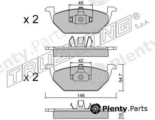  TRUSTING part 220.1 (2201) Brake Pad Set, disc brake