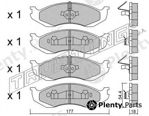  TRUSTING part 227.0 (2270) Brake Pad Set, disc brake