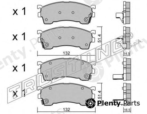  TRUSTING part 232.0 (2320) Brake Pad Set, disc brake