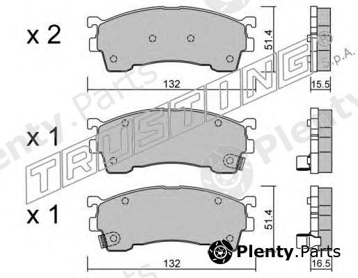  TRUSTING part 232.1 (2321) Brake Pad Set, disc brake