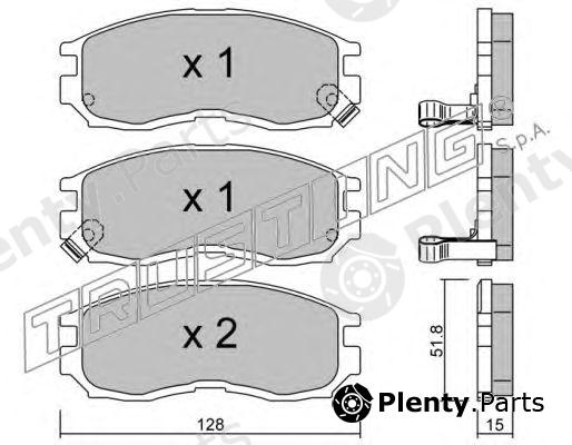  TRUSTING part 233.0 (2330) Brake Pad Set, disc brake