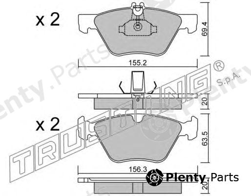  TRUSTING part 261.0 (2610) Brake Pad Set, disc brake