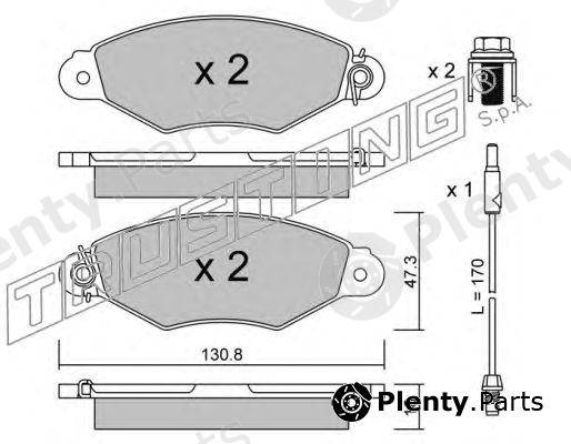  TRUSTING part 262.1 (2621) Brake Pad Set, disc brake