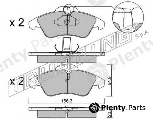  TRUSTING part 265.0 (2650) Brake Pad Set, disc brake