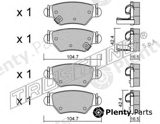  TRUSTING part 268.0 (2680) Brake Pad Set, disc brake