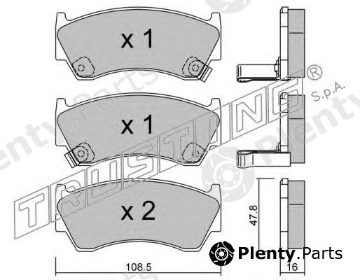  TRUSTING part 286.0 (2860) Brake Pad Set, disc brake