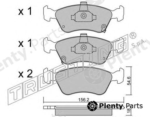  TRUSTING part 296.0 (2960) Brake Pad Set, disc brake