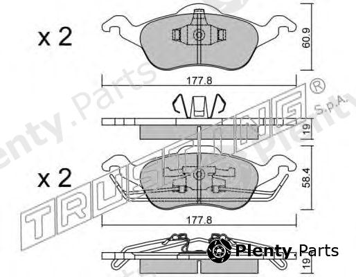 TRUSTING part 300.0 (3000) Brake Pad Set, disc brake