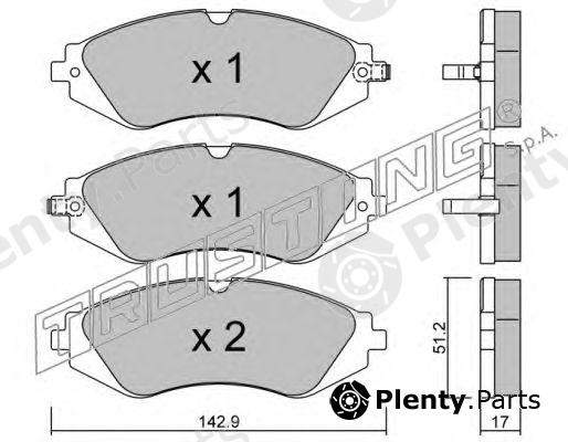  TRUSTING part 303.0 (3030) Brake Pad Set, disc brake