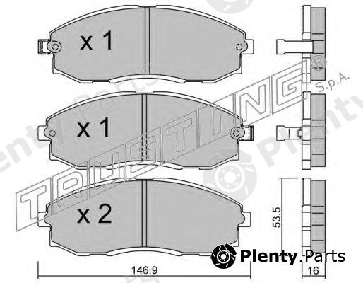  TRUSTING part 306.0 (3060) Brake Pad Set, disc brake